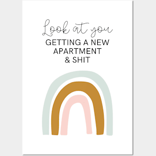 New Apartment Gift | Apartment Warming, Funny New Home Housewarming Idea | Funny House Warming Present For Men, Women | Best Friend Apartment Posters and Art